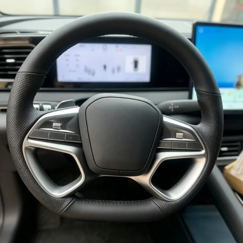 Customized Steering Wheel Microfiber Leather Cover For BYD Seal 06 EV Seal 06 DM-i Seal 07 Song Plus DIY Hand-Sewn 100% Fit