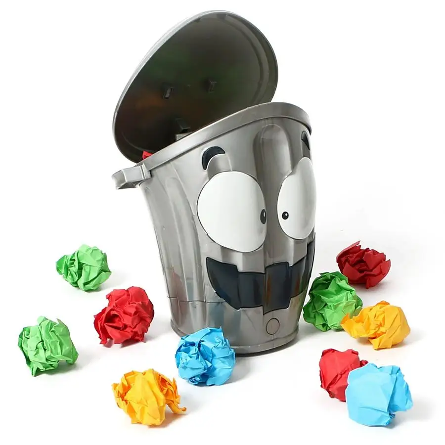 Electric Crazy Trash Can, Stress Relief Trash Can Model, Indoor Competitive Shooting Simulation Trash Can