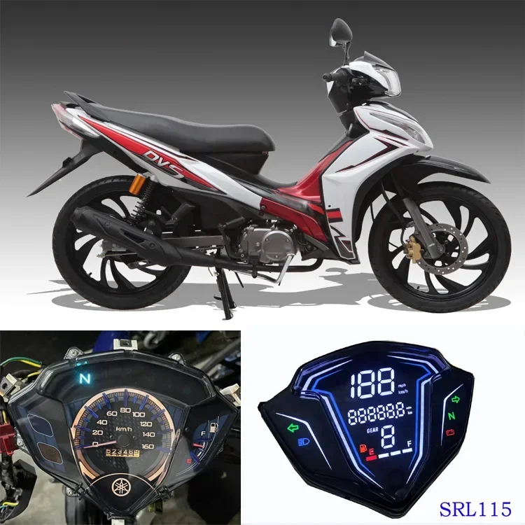 

Hottest Motorcycle Accessories in Thailand, Malaysia, Indonesia SRL115 FI/LAGENDA 115Z Motorcycle Digital Speedometer