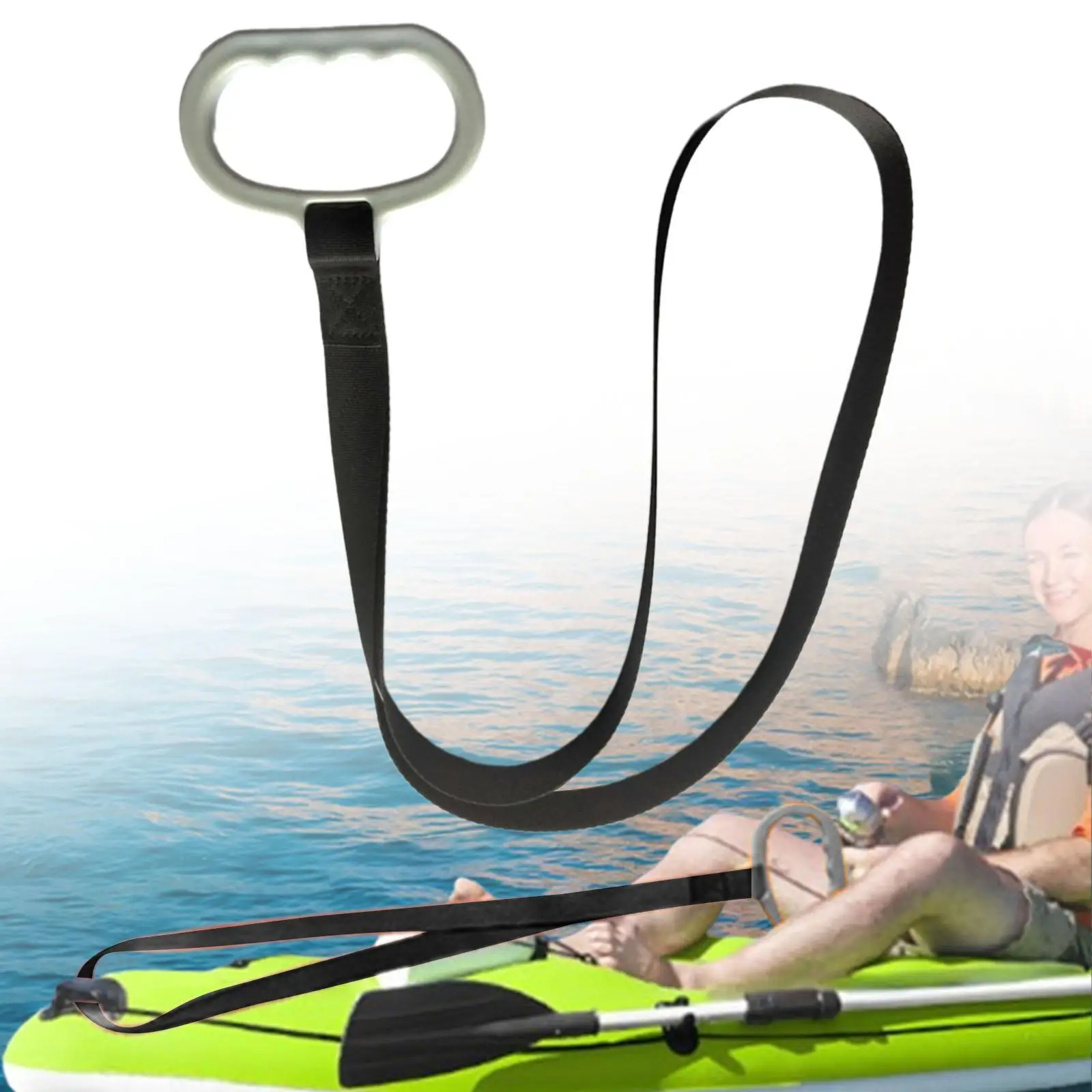 Kayak Stand Up Assist Strap Polyester Drag Handles Fitness Pull Up Grips for Home Gym Bar Bodybuilding Pulley Training