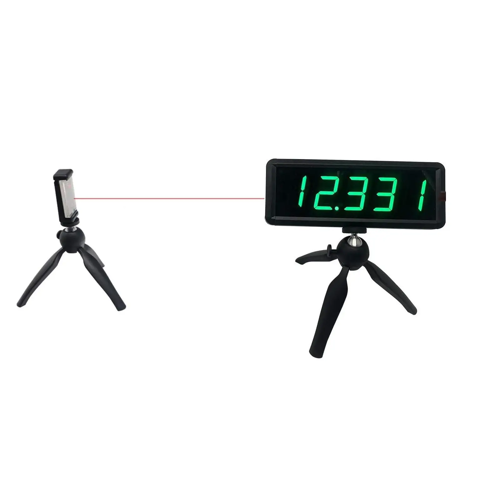 LED Track Timing System Wireless Laser Timer Display Race Clock Running Timer for Cycling Speed Training High Bracket Options