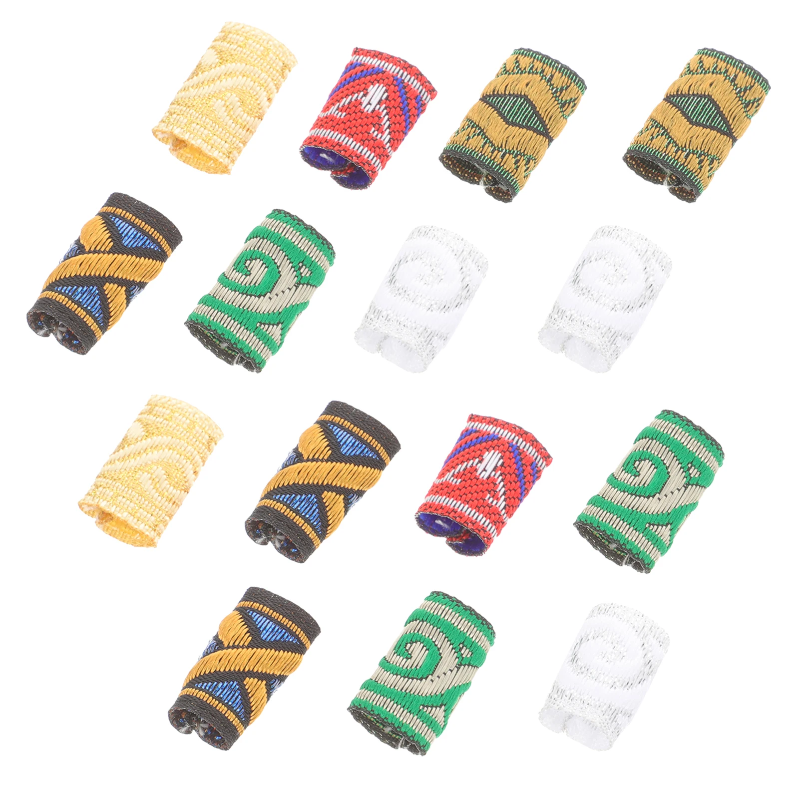 

15pcs Dreadlocks Hair Cuffs Lightweight Fabric Braid Rings for Women Accessories Stylish Dreadlock Tools Hair Care