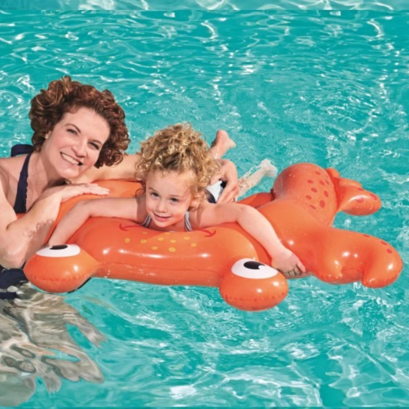 Pool Ring for Kids Inflatable Cartoon Aminal Floats Floating Frog & Crab & Butterfly Shaped Swimming Rings Baby Pool Toys