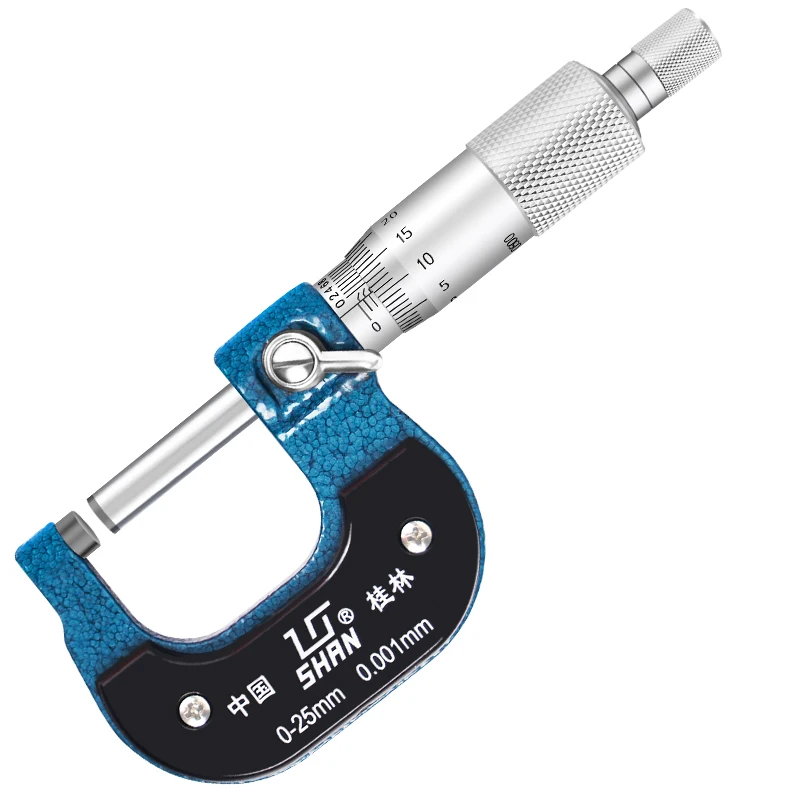 Mechanical outer diameter micrometer Resolution 0.001mm Read to three decimal places high precision cemented carbide tips