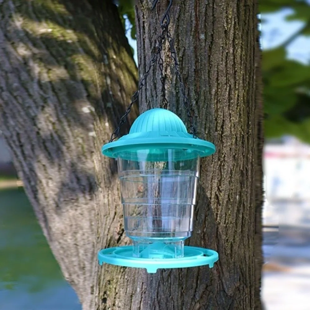 

Складная подвесная кормушка для птиц большой емкости, водонепроницаемая, автоматическая, с крышкой, контейнер для корма, защита птиц