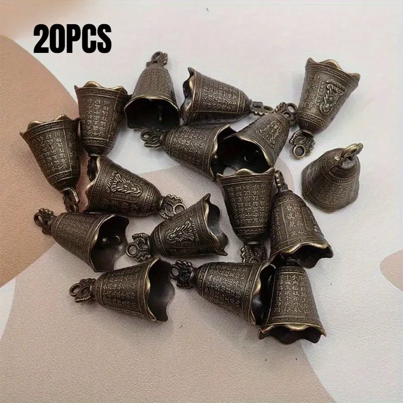 20pcs Mini Creative Metal Bells, Retro-style Decorations, Suitable for Halloween, Christmas, New Year Decorations
