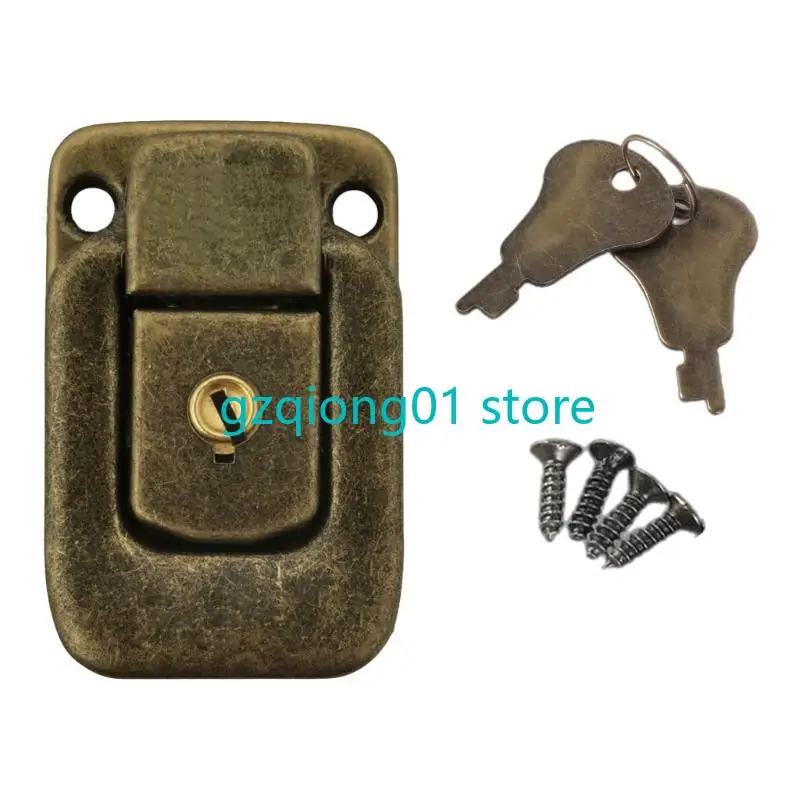 

K3NA 4Pcs Antique Styles Catching Lock Portable Accessory for Home and Office Use