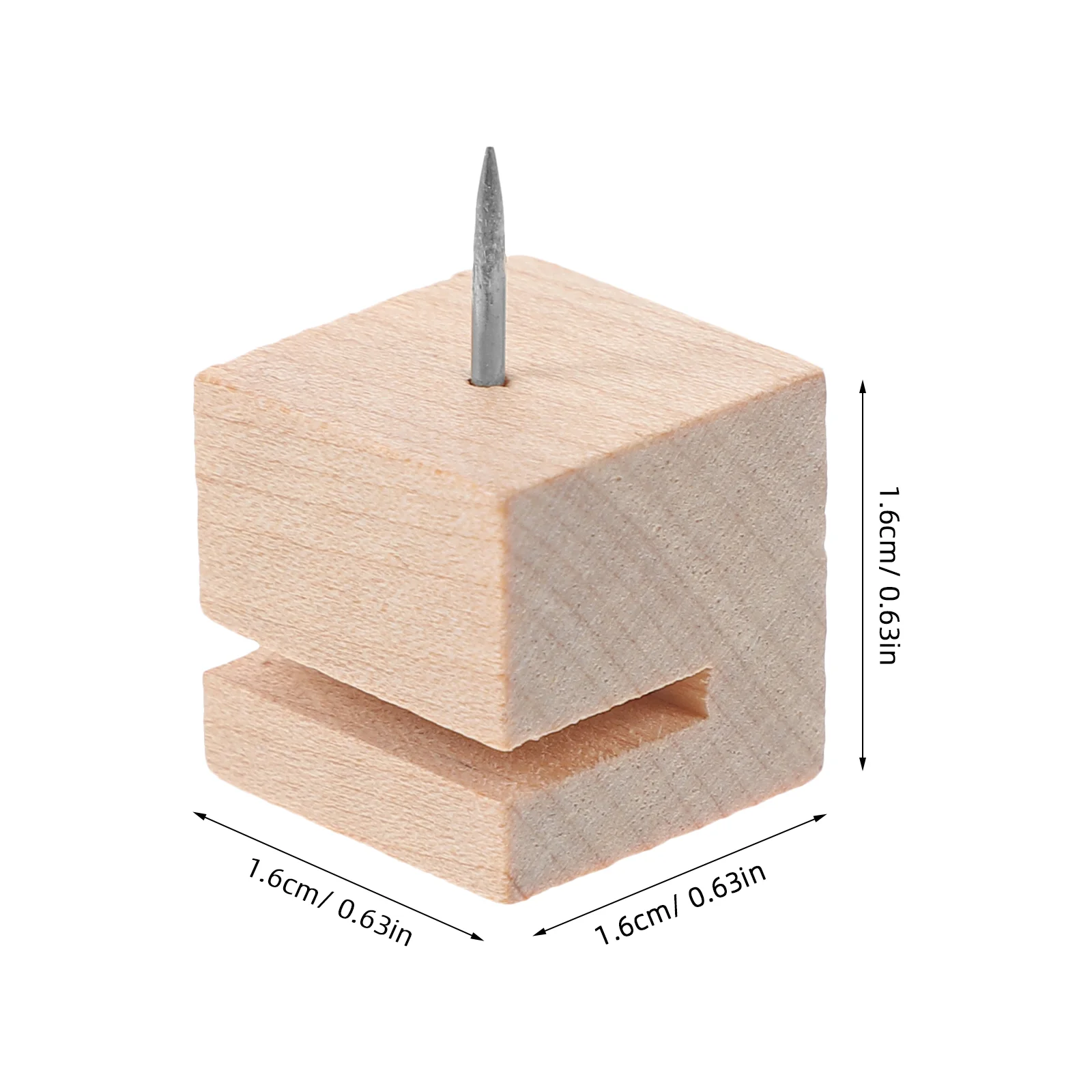 Punaise à fente pour carte, 12 pièces, punaises en bois mignonnes, planche de bois Stable, bandes de liège, marqueurs de carte, mur Photo