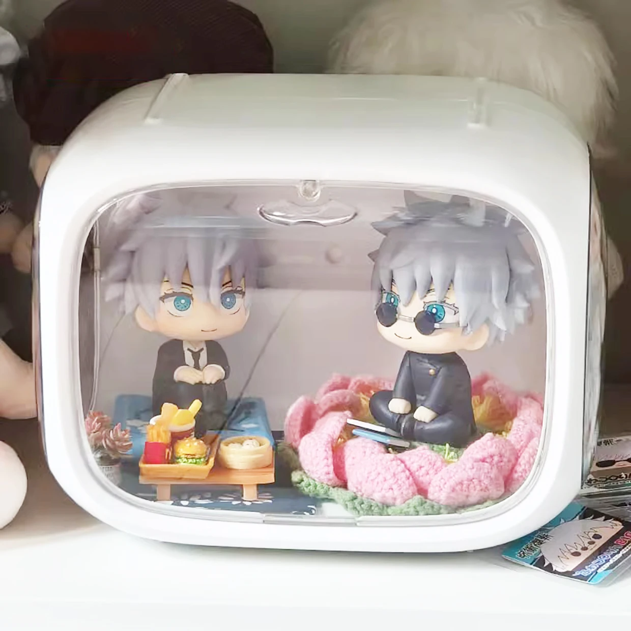 

Mysterious Box Storage Box Doll Storage Box Square Plush Doll Display Stand Storage Box Outdoor Display Stand