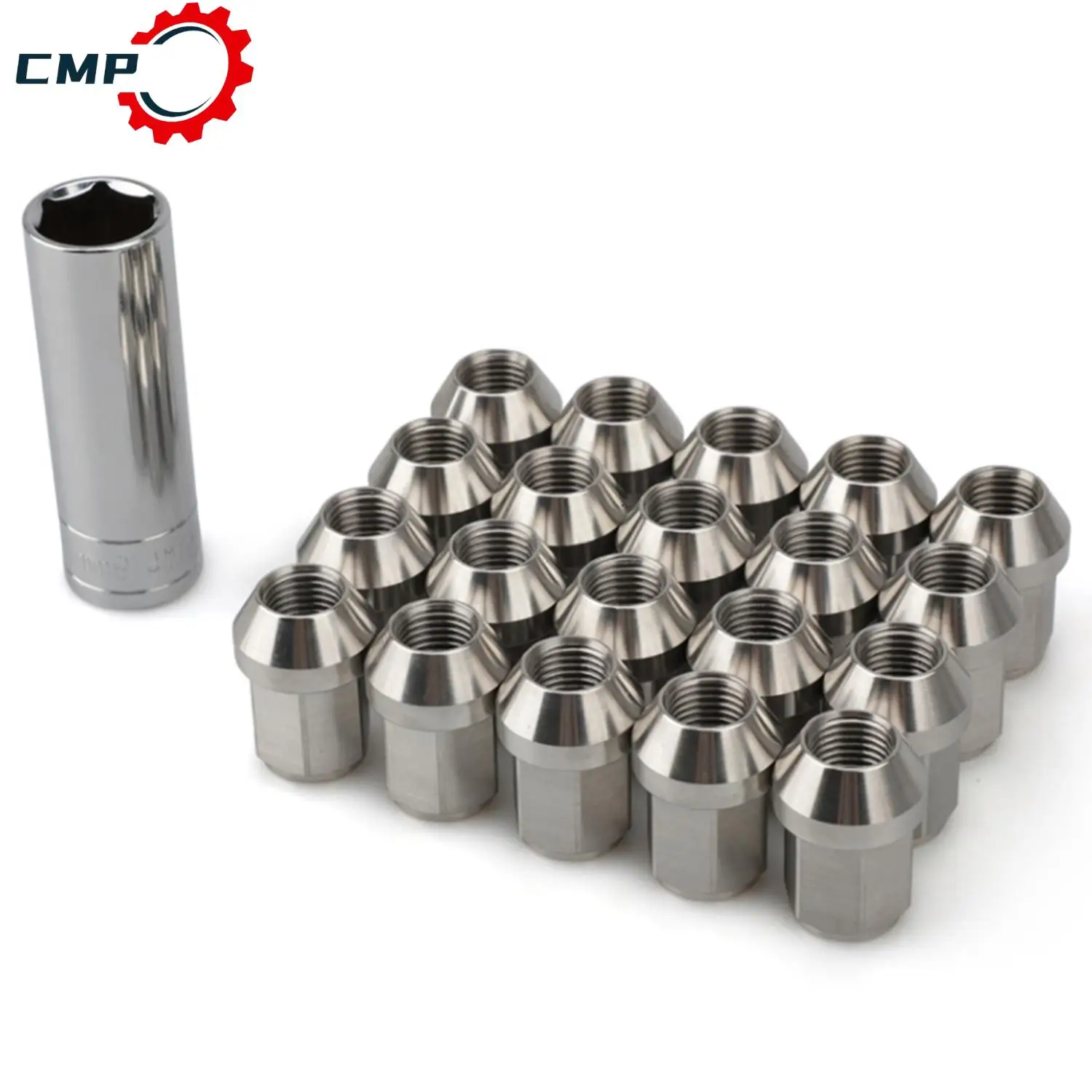 

20pcs Stainless Steel Lug Nuts Wheel Nuts Hex 19mm Length 35mm M12*1.5 Made of 304 Stainless Steel Automotive Accessories