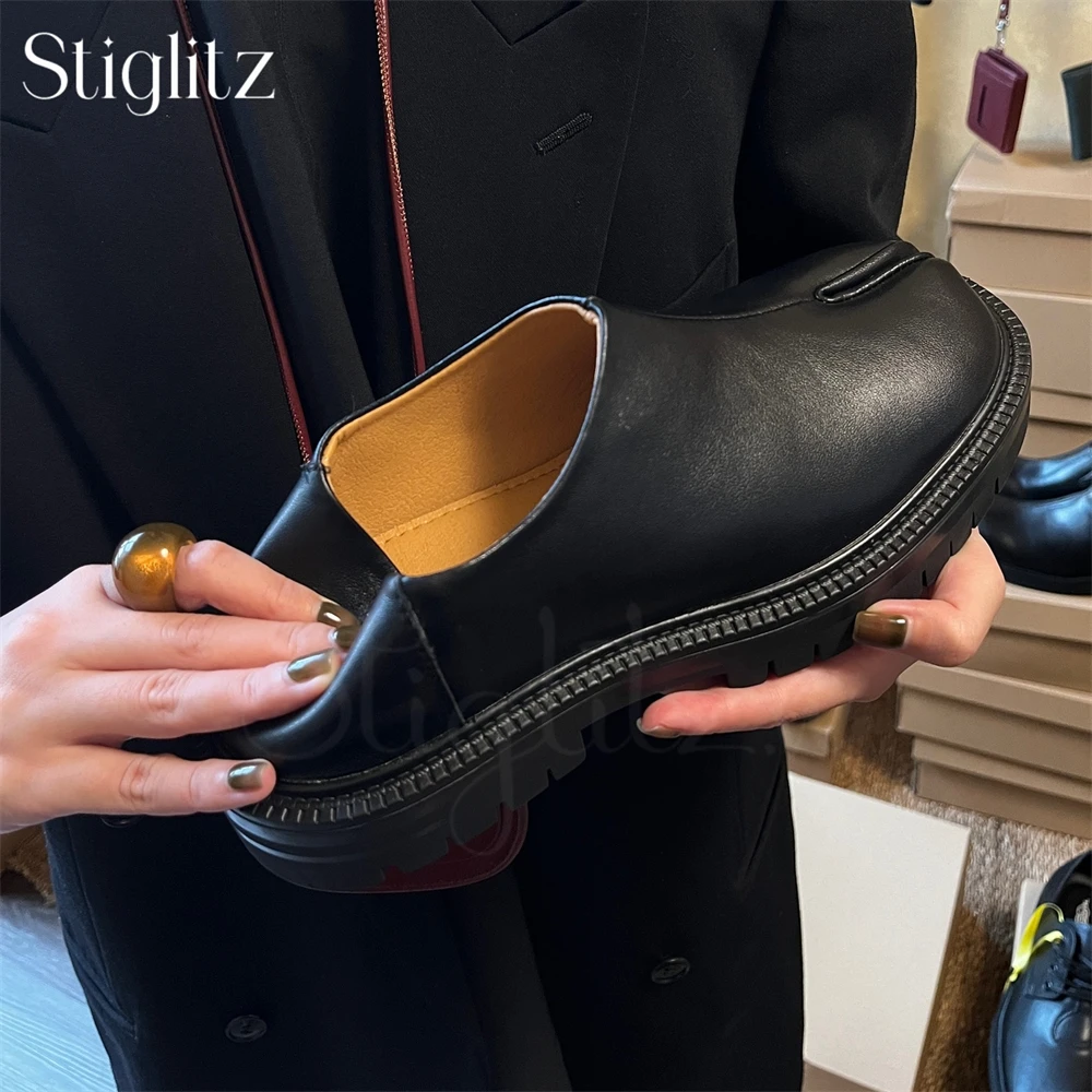 

Black Matte Grain Leather Monk Shoes Novelty Designer Style Slip-On Shoes for Men Comfortable Flat Casual Shoes Leather Shoes