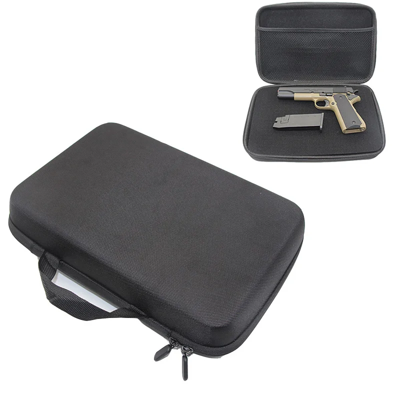 

Tactical Gun Case Shockproof Handgun Case with Foam Padded Pistol Gun Carrying Bag for Hunting Shooting Range Sports Storage Box