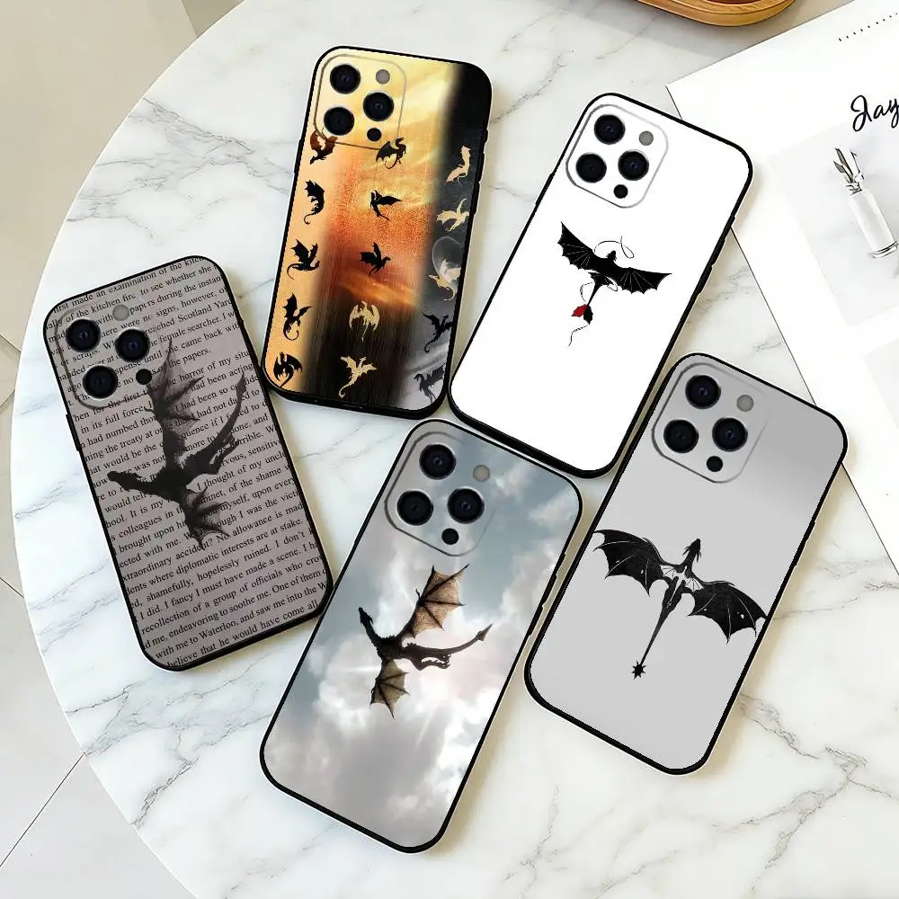 

F-Fantasy novel F-Fourth Wing Phone Case Silicone Soft For IPhone 17 16 15 14 13 12 11 X XR Plus Pro Max Plus