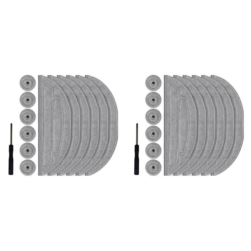 

AC88-12X Mop Pads For Roborock S8 Maxv Ultra / S8 Max Ultra Robot Vacuum Cleaner Mop Cloth Refills