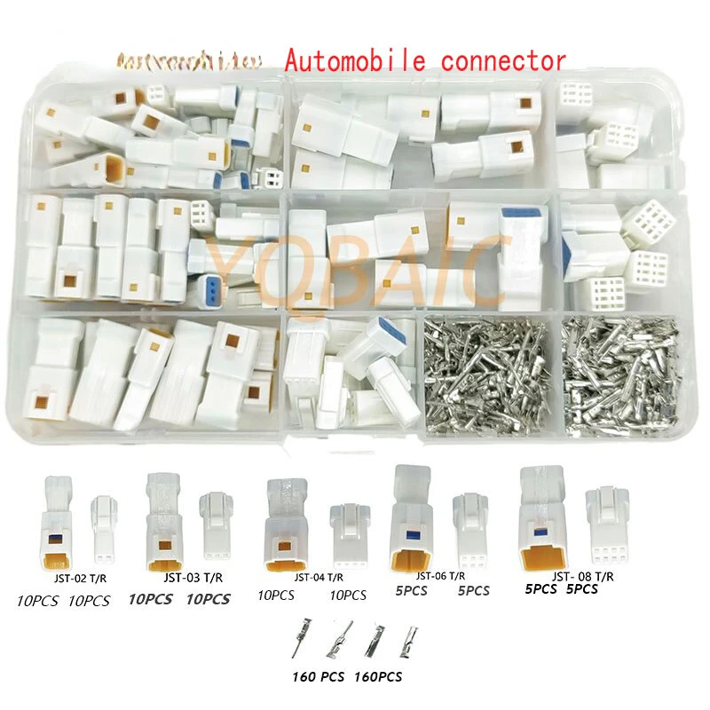 Connecteur de fil étanche, prise mâle et femelle avec câble, connecteurs électriques JST JW dissolve, 2P, 3P, 4P, 6P, 8P, 0.6mm