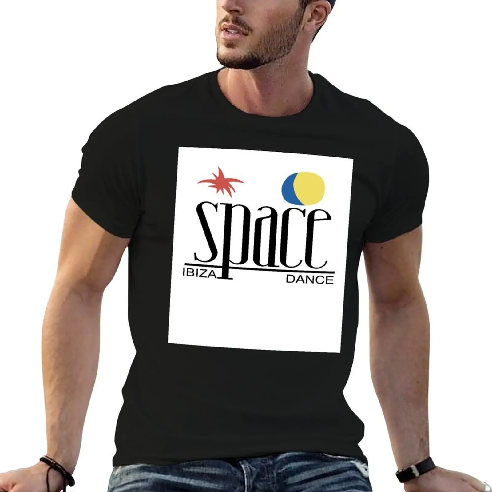 

Space Club Ibiza T-Shirt g man t shirts for men t shirts for man graphic funny t shirt man plain T-Shirt