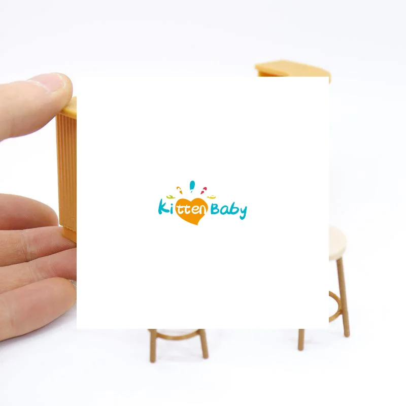 3 stks Plastic Meubels Speelhuis Miniatuur Tafel Stoel 112 Schaal Poppenhuis Bar Scène Model Pop Accessoires