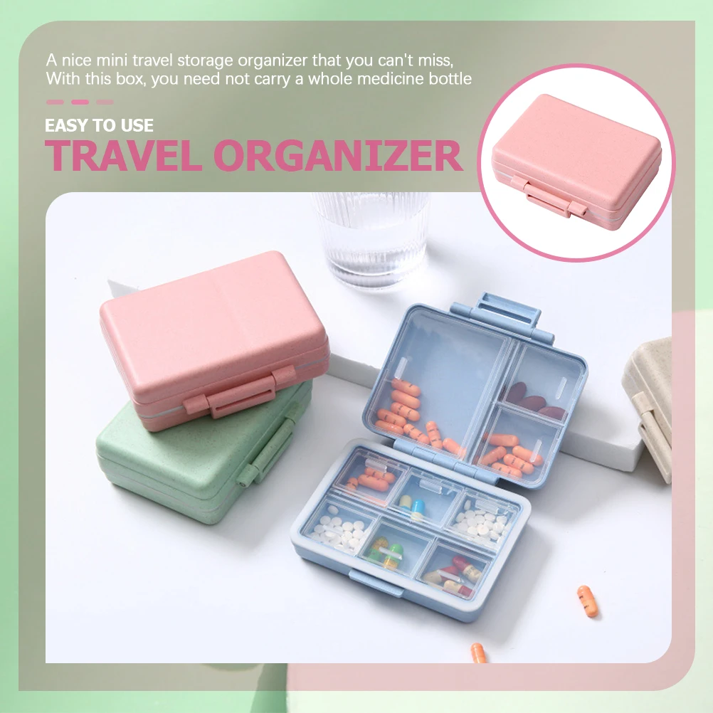 

Medicine Packaging Box Small Travel Containers Medication Storage Organizer Pills Boxes
