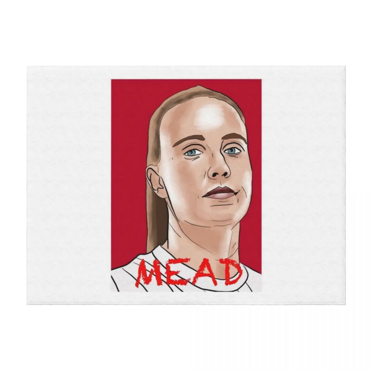 Beth Mead portrait Throw Blanket Soft Plaid Stuffeds Hairys blankets ands Blankets