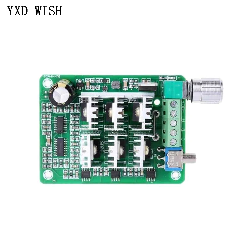 

DC 5-36V BLDC Three Phase DC Brushless Motor Controller PWM Motor Control Driver Board 12V 24V With Potentiometer Switch