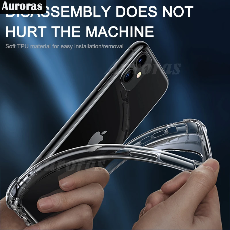 Auroras For Tecno Pova 6 Pro 5G Case Clear Airbag Corners Soft Shell For Tecno Pova6 Neo 4G Shockproof Back Cover