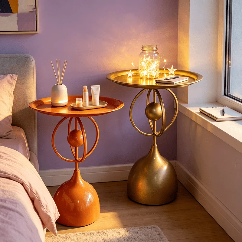 Fashionable feature side table, modern design, suitable for living room, coffee shop, restaurant, bedroom