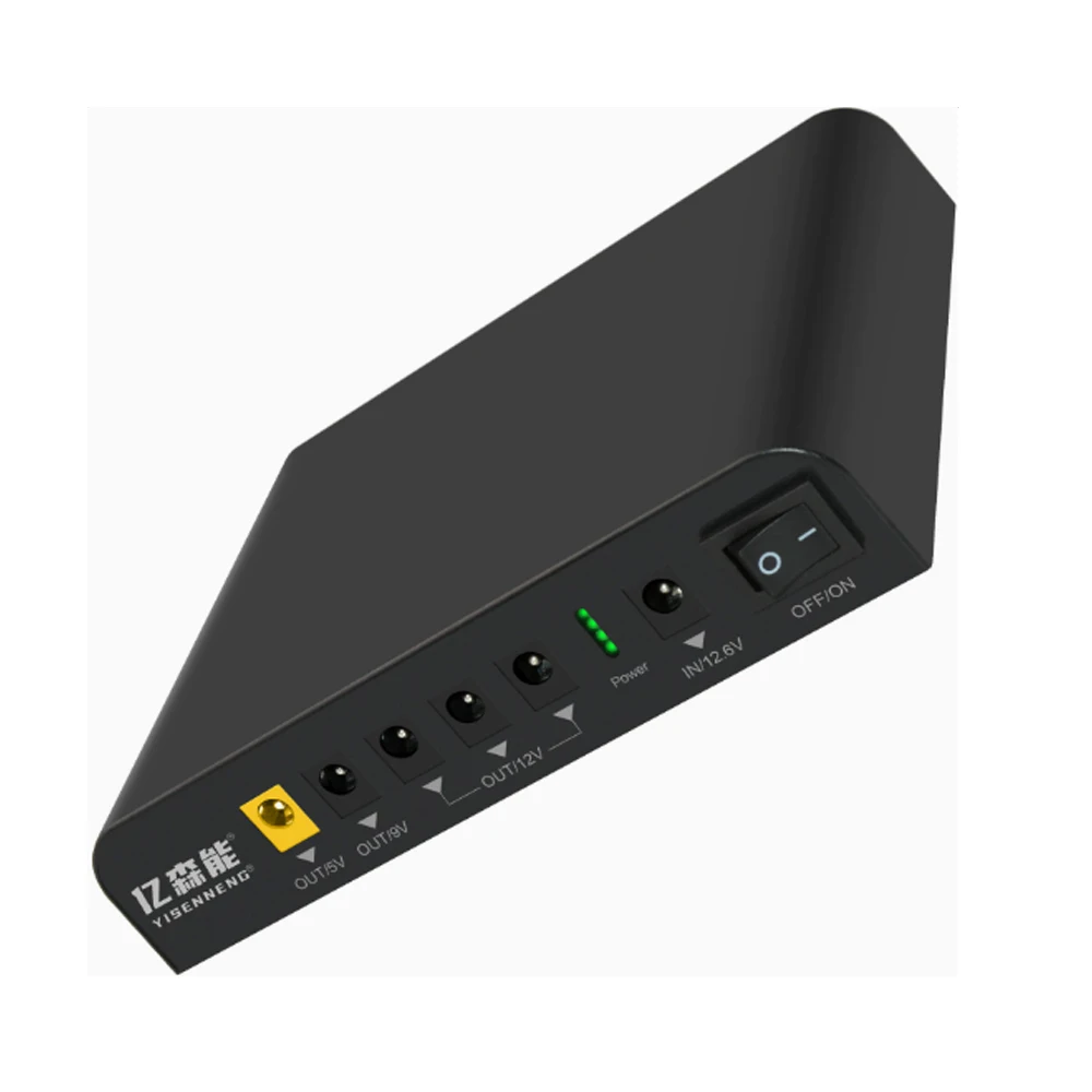 12V 9V 5V lithium battery pack 3S4P Multi-function 18650 battery For router working properly LED lights camera phone computer