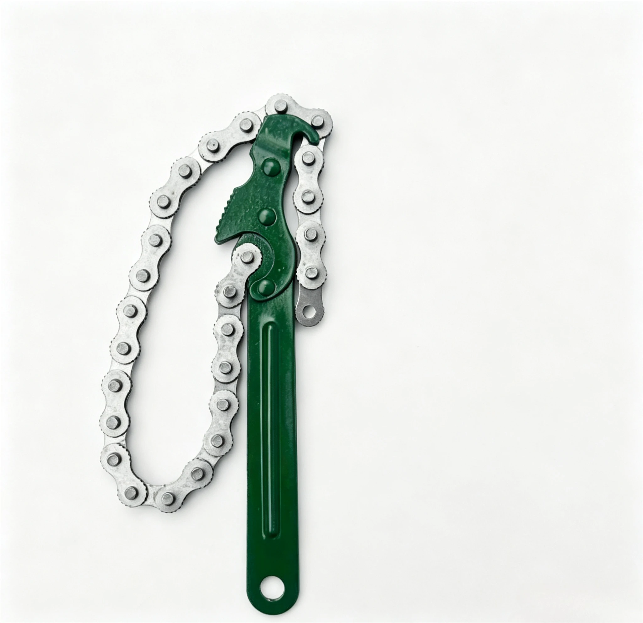 Heavy Duty Adjustable Chain Wrench, Ergonomic Handle, Steel Body, for Oil Filter & Pipe Fitting Removal