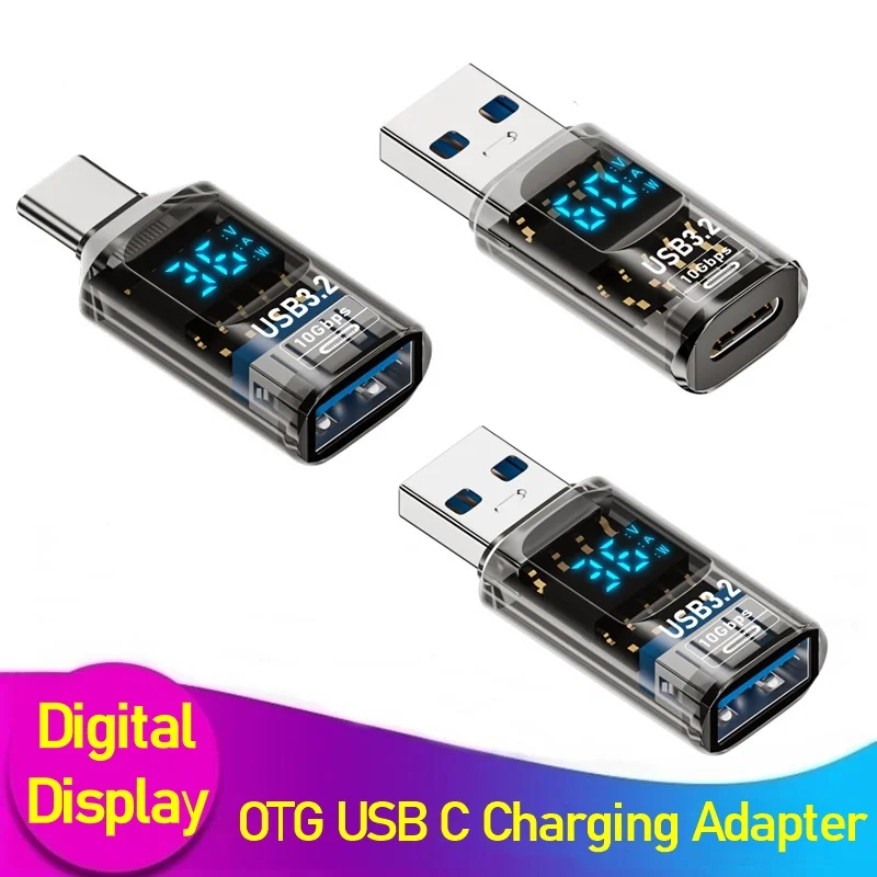 36W USB Type-C OTG Digital Display Power Adapter 10Gbps USB C To USB Fast Charging Data Transfer Converter for Tablet Phone Ipad