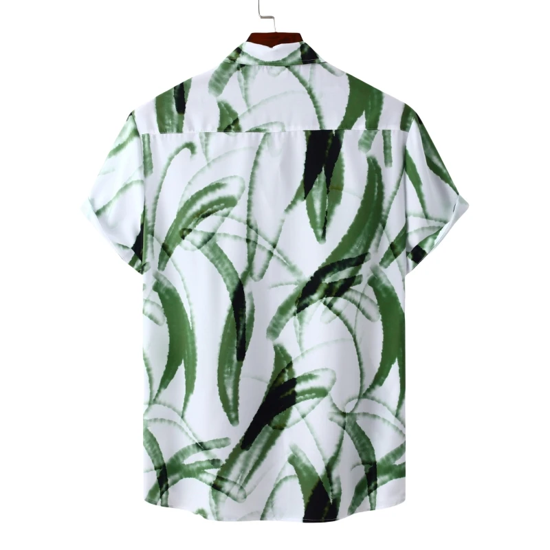 Camisas de lujo para hombre, camiseta Tiki de playa, ropa Popular coreana, ropa Hawaiana de manga corta