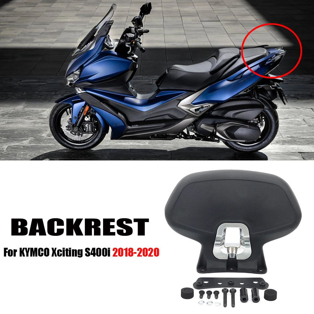 

NEW Motorcycle Accessories For KYMCO XCITING S400I S400 S 400I 2018-2020Black Rear Passenger Seat Backrest Cushion Back Rest Pad