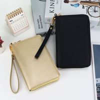 Fashion PU Leather Cash Budget Envelop A6 Portable Loose-leaf Wallet Card Holder Waterproof Saving Money Purse