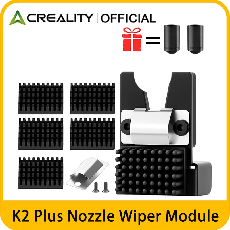 Creality Official K2 Plus Nozzle Wiper Module,with 5PCS Mouth Wiper Strips,K2 Plus Combo for 3D Printer Nozzle Cleaning