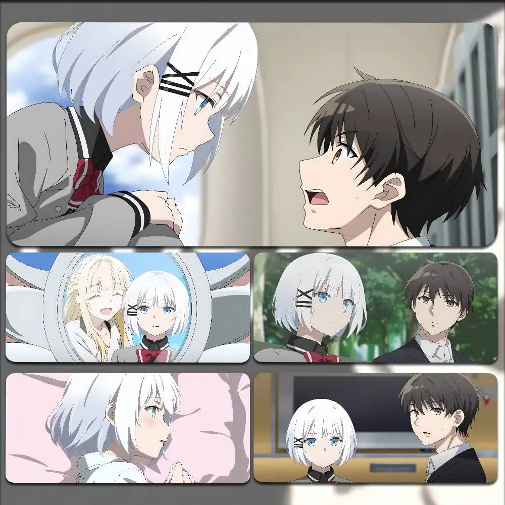 

ГОРЯЧИЙ аниме «Детектив уже мертвый милый коврик для мыши, нескользящий, подходит для офисных ноутбуков, килимки для киберспорта, игровые настольные коврики, клавиатура XXL