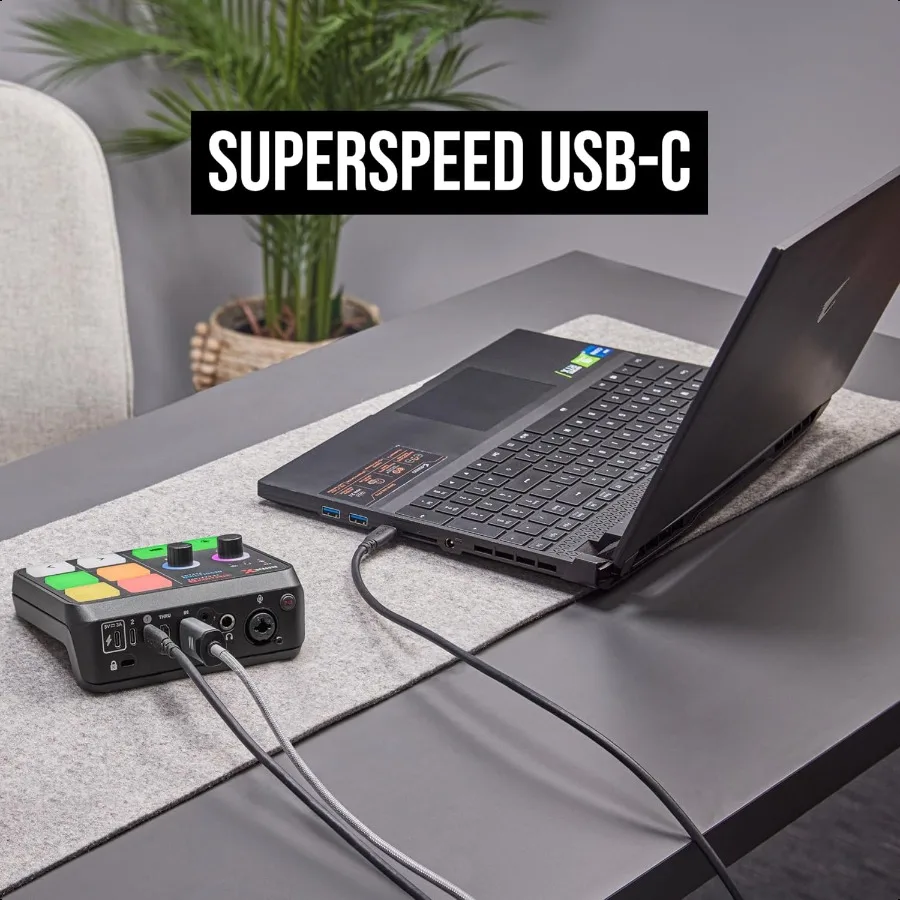 كابل SC27 erSpeed USBC إلى USBC لنقل البيانات بسرعة تصل إلى 5 جيجابت في الثانية ونطاق طاقة 60 وات 2 متر أسود