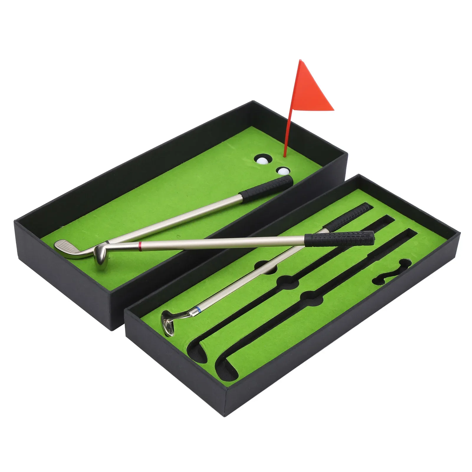 

Golf Pen Set Mini Desktop Golf Ball Pen Gift Includes Golf Clubs Pen Balls Flag Desk Games Creative Writing Supplies Office Gift