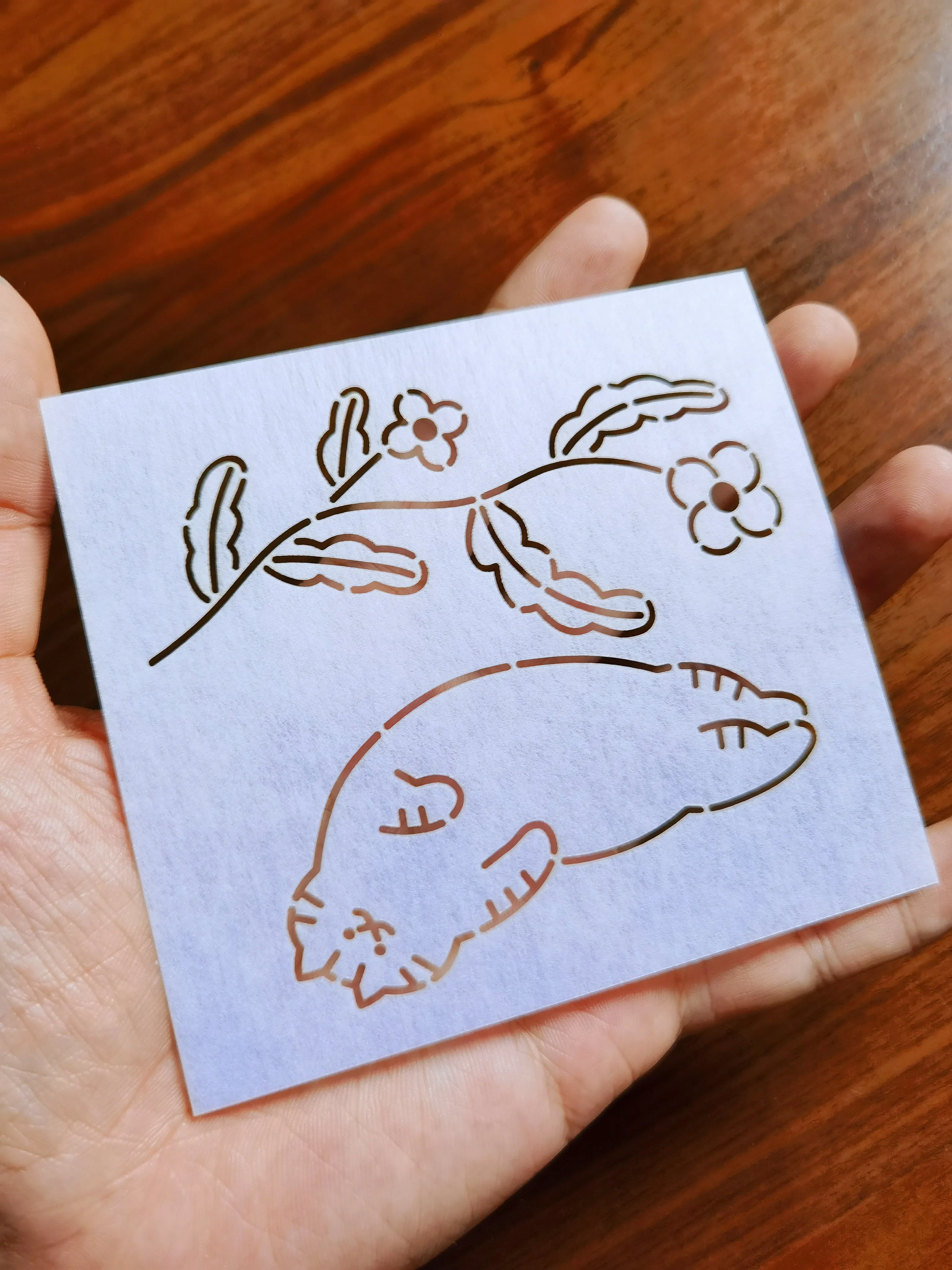 coaster,Fabric Crafts Drawing tool sleeping cat Quilting Templates Sashiko Stencils Reusable PET formwork for Embroidery