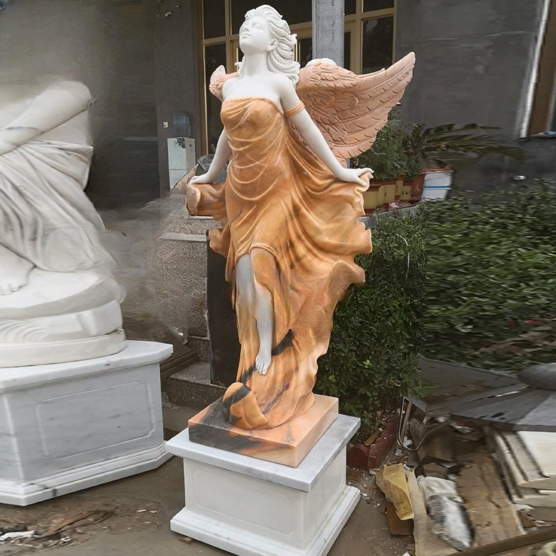 Ideal Art Quality Statue Outdoor Natural Carving Marble Stone White Sculpture Serpentine Statue For Sale