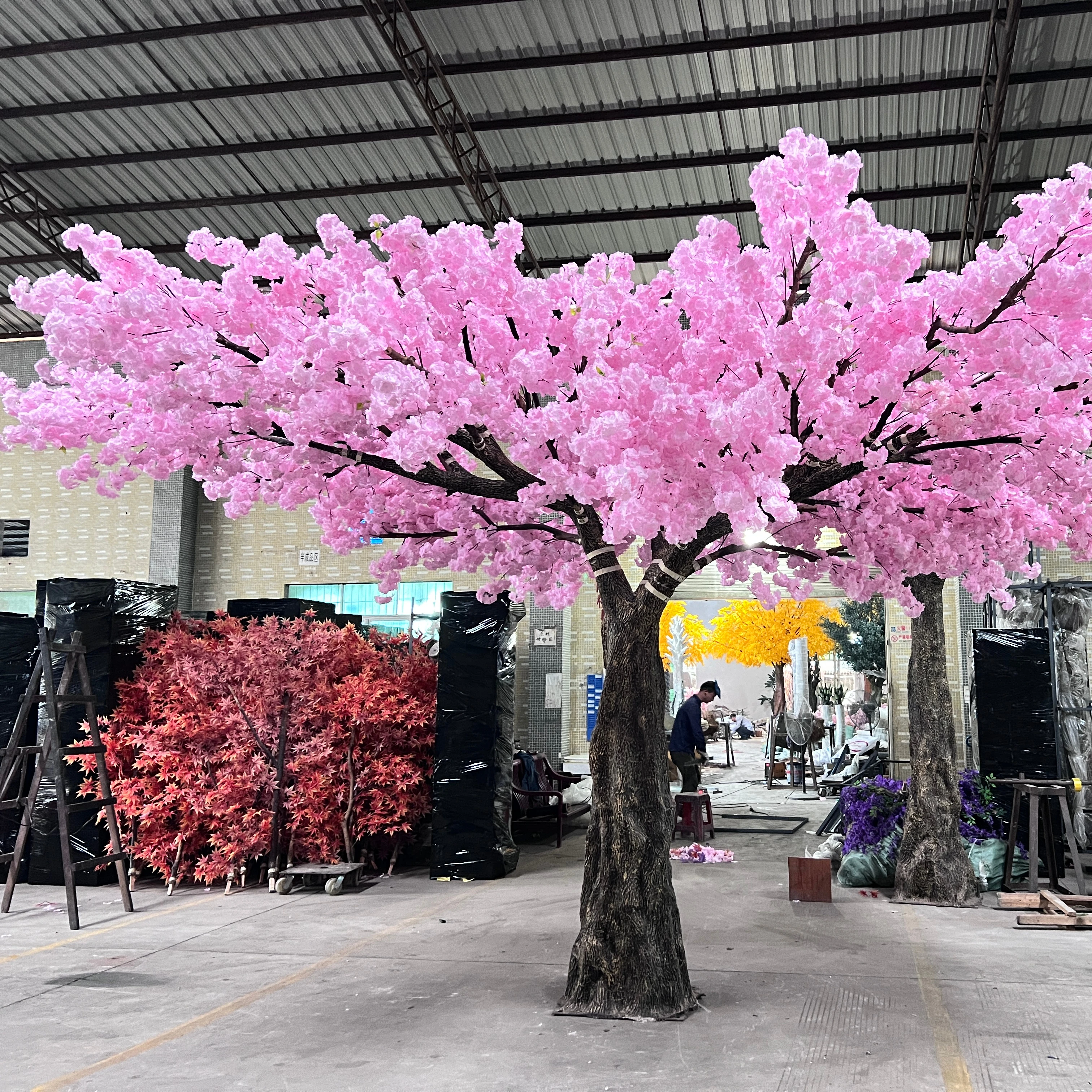 Large Flower Tree Artificial Cherry Blossom Tree for Decor