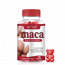 1 Bottle MACA GUMMIES Buttock Lifting Abundant Buttocks Support Male Health Levels Energy Beauty Health