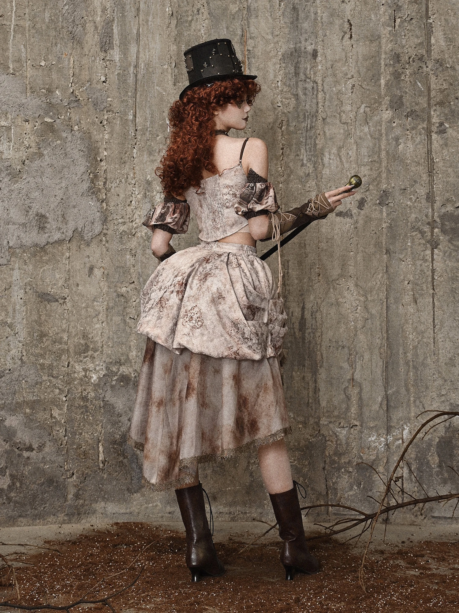 Romantic Vintage Elegant Punk Trailing Gauze Ruffles Skirt Girl Unique Summer Front Short Back Long Versatile High Waist Skirts