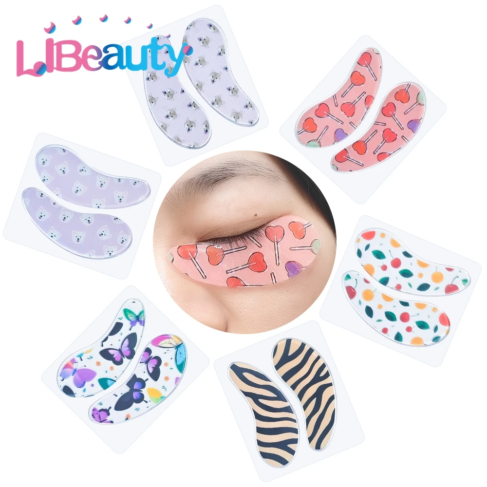 Libeauty سيليكون قابلة لإعادة الاستخدام لصقات عين شريط العين وسادة رمش تمديد سوبر لزجة تحت العين رقعة جل لاشرفع ماكياج أداة #6