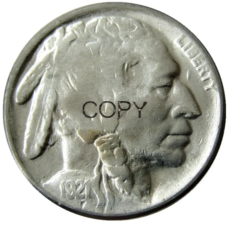 US 1921 Buffalo Nickel Five Cents Copy Decorative Coin