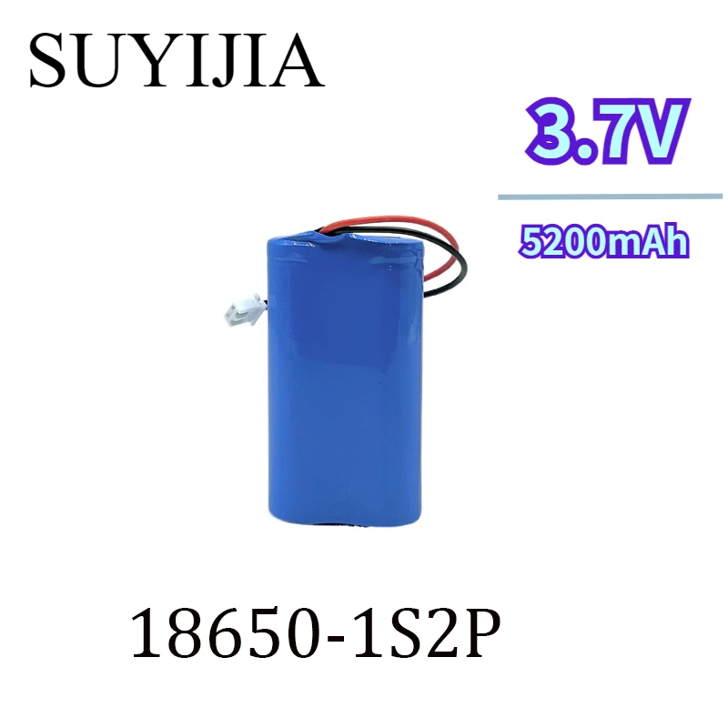 3,7 V 18650 1S2P 5200mAh バッテリー De Litio 充電式アンプ Placa De Protección Del Altavoz + Enchufe De XH-2P