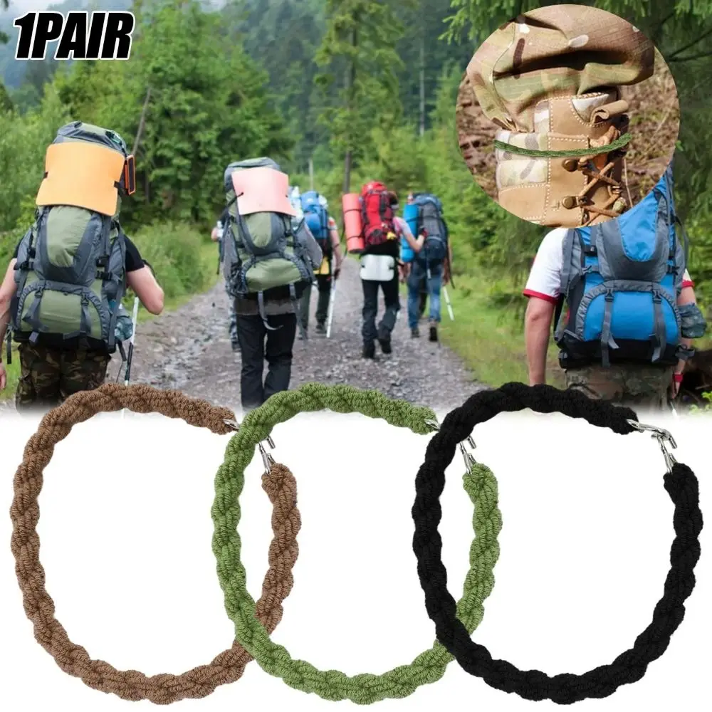 

2Pcs New 18cm Trouser Leg Straps Polyester Black Green Khaki Leg Ties Rope Riding Boot Rubber Band Outdoor Hiking