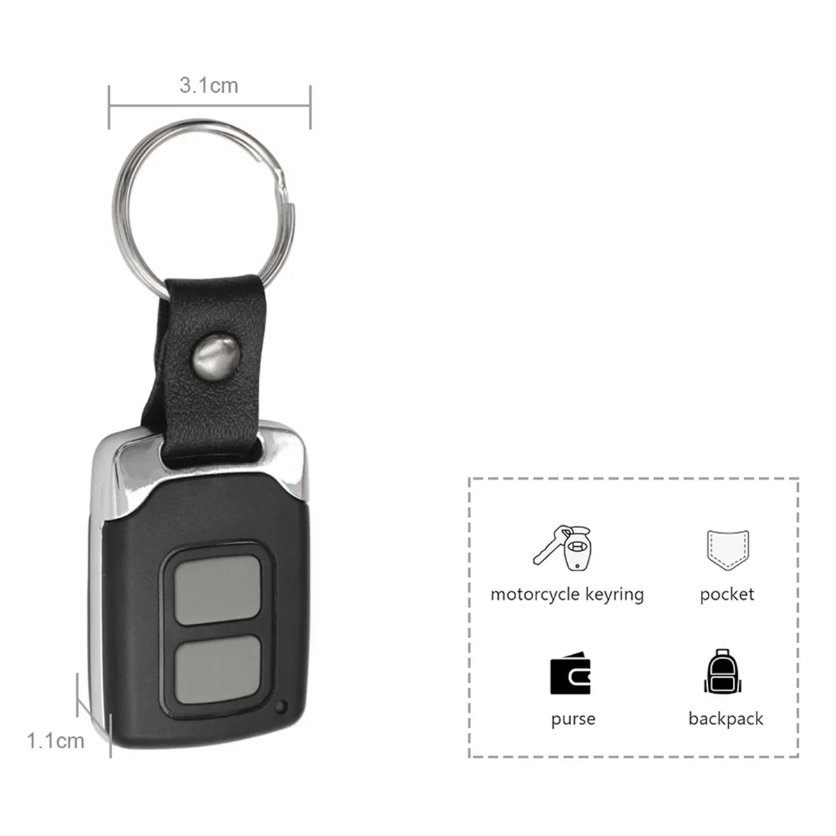 T88C 433Mhz Garage Copy Remote Control 2 Keys Duplicator Door Commands Opener Electric Clone Fixed Code Access Gate B