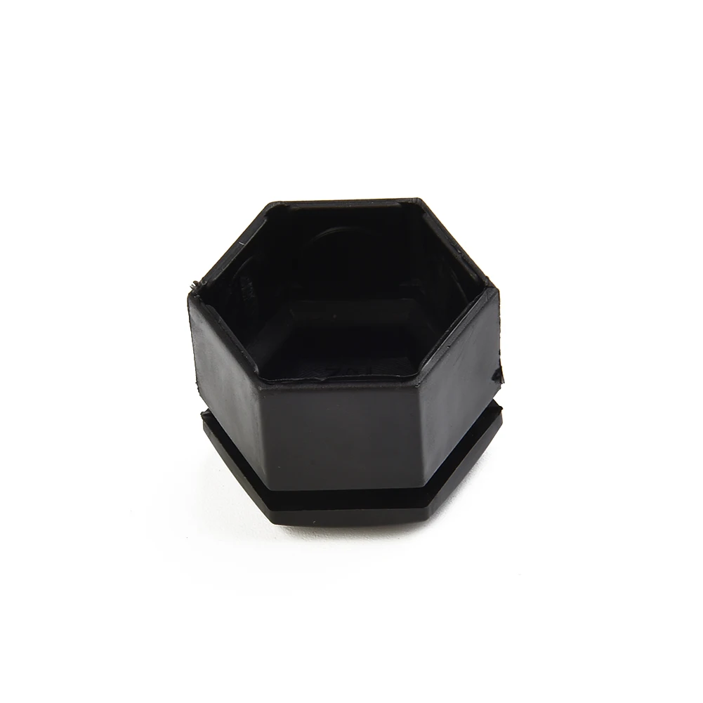 Wheel Covers Nut Bolt Covers ABS Plastic Internal Diameter 22mm Polished Black 20pcs Wheel Hexagon Tool 22mm ABS Cap