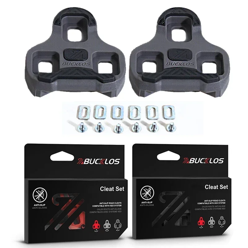 BUCKLOS for LOOK Keo Cleats for Look Pedal Cycling Shoes Cleats Self Locking Pedal Anti-Slip Cleat Road Bike Bicycle Parts