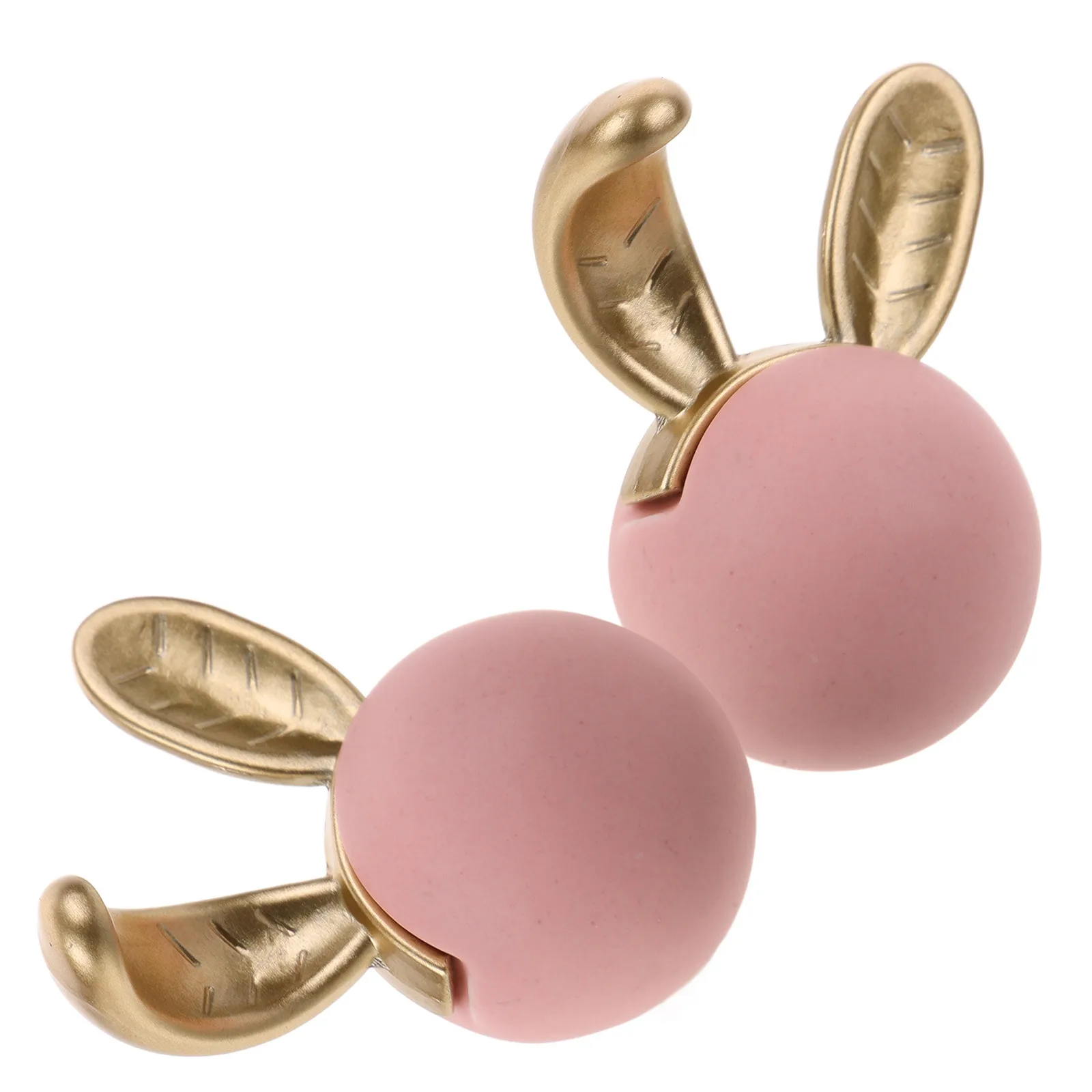 2 قطعة مقابض رأس أرنب رائعتين السيراميك سبائك الزنك درج يسحب للأثاث ديكور استخدام مضمد المقابض مقبض كابينة #5