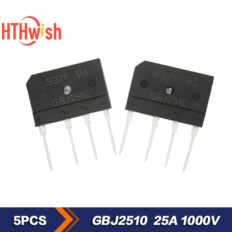 5PCS Rectifiers Diodes GBJ2510 25A 1000V Diode Bridge Rectifer Electronic Components